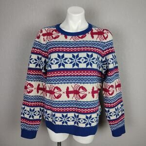 Vineyard Vines Lambswool Fair Isle Lobster Sweater Size XL